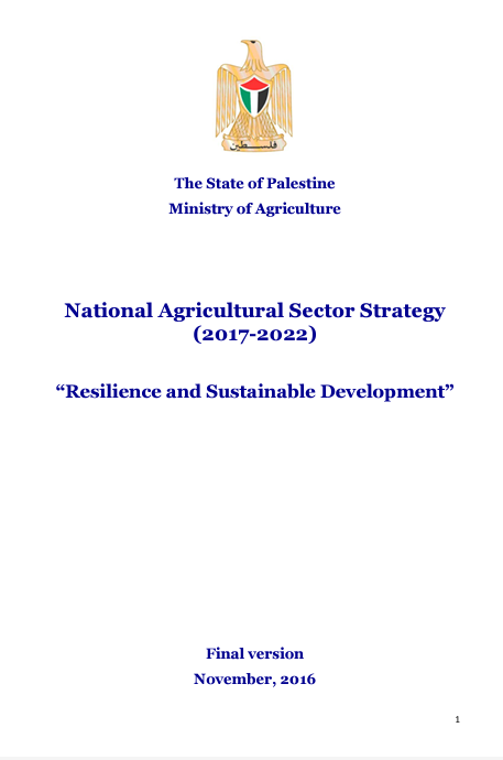 National Agricultural Sector Strategy (2017-2022) “Resilience and Sustainable Development” 